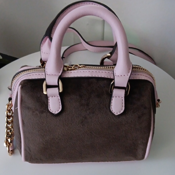 Juicy Couture Classic Scottie Dogs Pink and Brown Mini Satchel - Picture 6 of 10